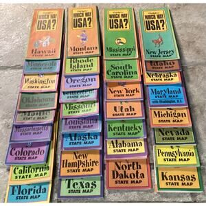 Highlights Which Way USA? State **Maps only** Lot of 34 Geography School
